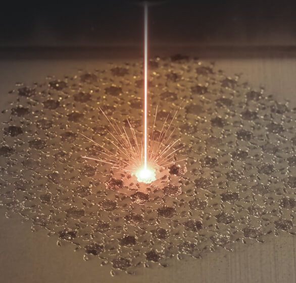 SnowPod 40μm fine laser spot during metal 3D printing