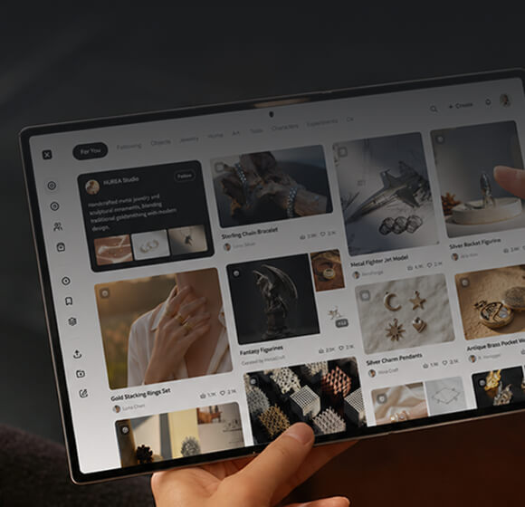 SnowX World community shown on a tablet